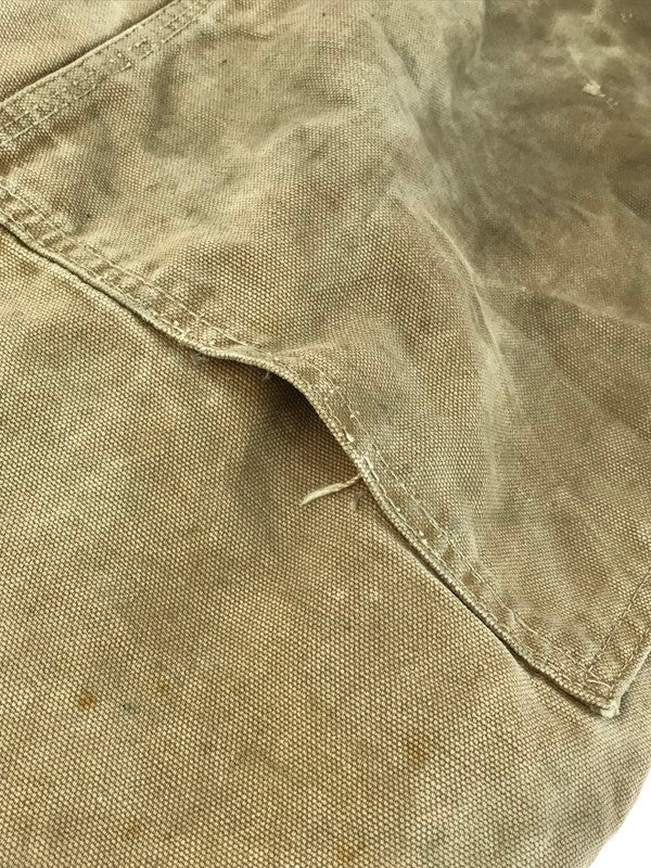 【ジャンク品】【メンズ】 Carhartt カーハート 70年代 エプロン付 ダブルニー オーバーオール USA製 70'S サロペット ボトムス 157-251020-na-10-tag サイズ：サイズ表記なし 下記参照 カラー：ベージュ系 万代Net店