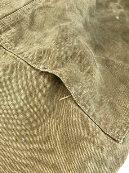 【ジャンク品】【メンズ】 Carhartt カーハート 70年代 エプロン付 ダブルニー オーバーオール USA製 70'S サロペット ボトムス 157-251020-na-10-tag サイズ：サイズ表記なし 下記参照 カラー：ベージュ系 万代Net店