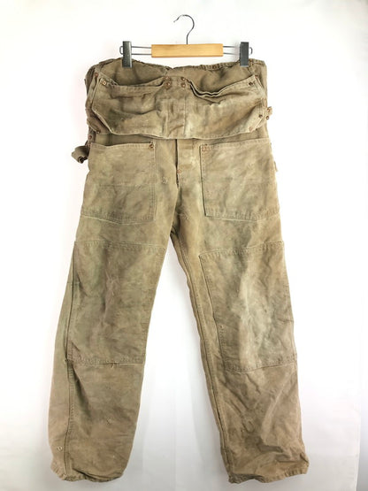 【ジャンク品】【メンズ】 Carhartt カーハート 70年代 エプロン付 ダブルニー オーバーオール USA製 70'S サロペット ボトムス 157-251020-na-10-tag サイズ：サイズ表記なし 下記参照 カラー：ベージュ系 万代Net店