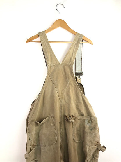 【ジャンク品】【メンズ】 Carhartt カーハート 70年代 エプロン付 ダブルニー オーバーオール USA製 70'S サロペット ボトムス 157-251020-na-10-tag サイズ：サイズ表記なし 下記参照 カラー：ベージュ系 万代Net店