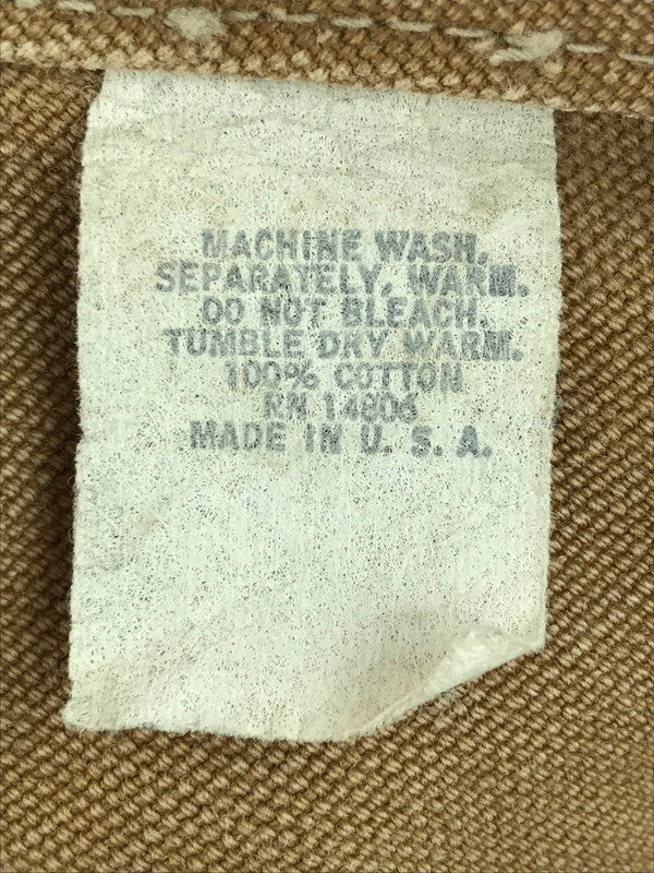 【ジャンク品】【メンズ】 Carhartt カーハート 70年代 エプロン付 ダブルニー オーバーオール USA製 70'S サロペット ボトムス 157-251020-na-10-tag サイズ：サイズ表記なし 下記参照 カラー：ベージュ系 万代Net店