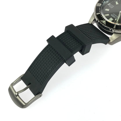 【中古品】【メンズ】 CITIZEN シチズン PROMASTER MARINE NB6021-17E 9051-S129010 プロマスター マリーン 自動巻 デイト腕時計 197-251018-na-03-tag カラー：ブラック 万代Net店