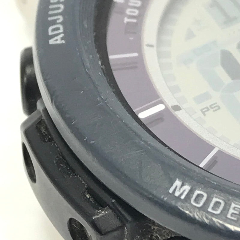 【中古品】【メンズ】 CASIO カシオ PRO TREK PRG-30 プロ トレック デジタル タフソーラー 腕時計 197-251021-rt-14-tag カラー：ブラック 万代Net店