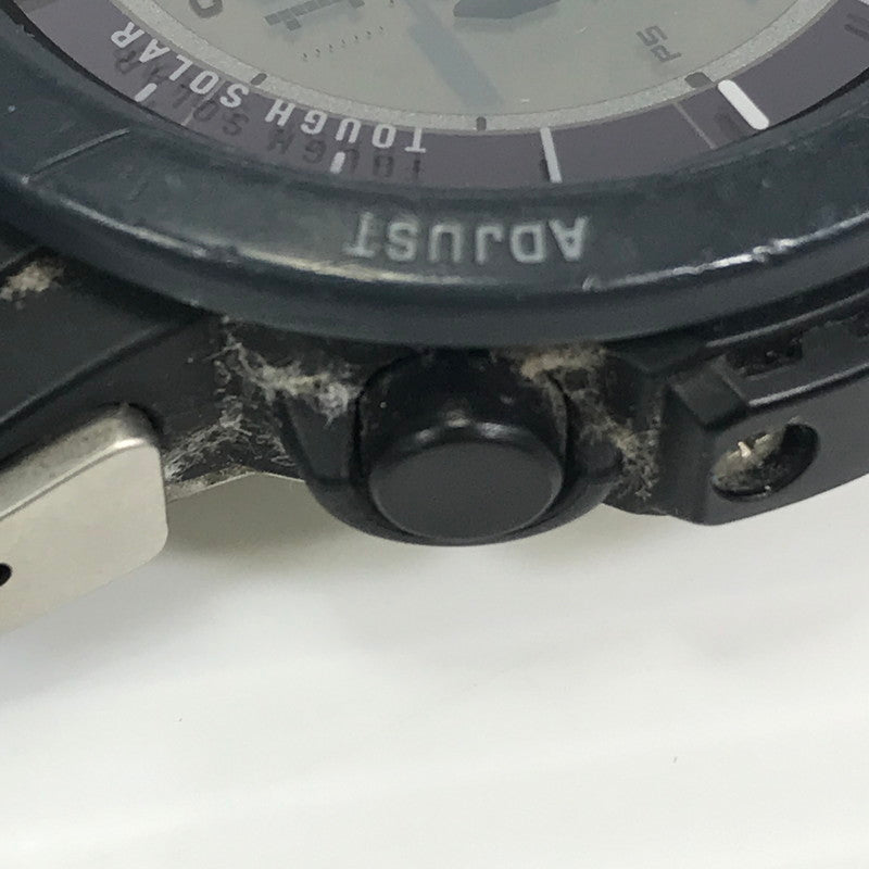【中古品】【メンズ】 CASIO カシオ PRO TREK PRG-30 プロ トレック デジタル タフソーラー 腕時計 197-251021-rt-14-tag カラー：ブラック 万代Net店