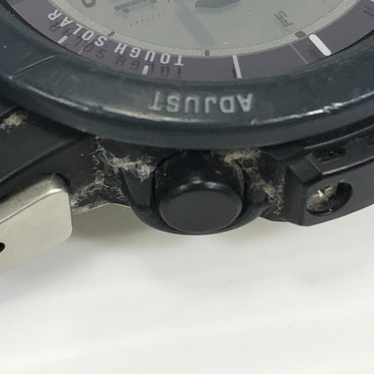 【中古品】【メンズ】 CASIO カシオ PRO TREK PRG-30 プロ トレック デジタル タフソーラー 腕時計 197-251021-rt-14-tag カラー：ブラック 万代Net店