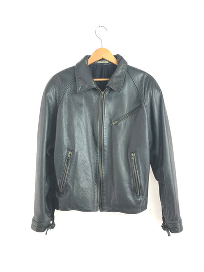 【現状渡し品】【メンズ】 SINGLE RIDER'S JACKET シングルライダースジャケット 140-251021-rt-05-tag サイズ：不明 カラー：ブラック 万代Net店