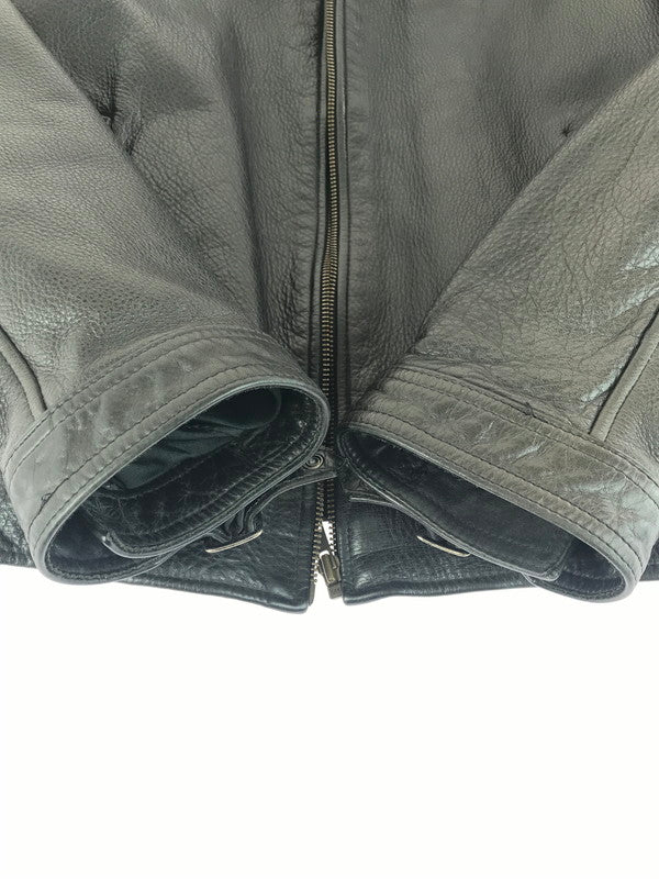【現状渡し品】【メンズ】 SINGLE RIDER'S JACKET シングルライダースジャケット 140-251021-rt-05-tag サイズ：不明 カラー：ブラック 万代Net店