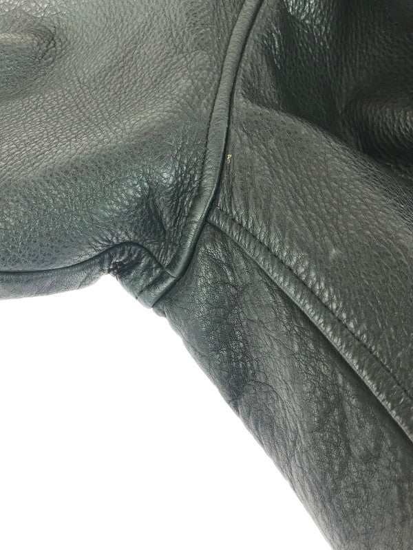 【現状渡し品】【メンズ】 SINGLE RIDER'S JACKET シングルライダースジャケット 140-251021-rt-05-tag サイズ：不明 カラー：ブラック 万代Net店