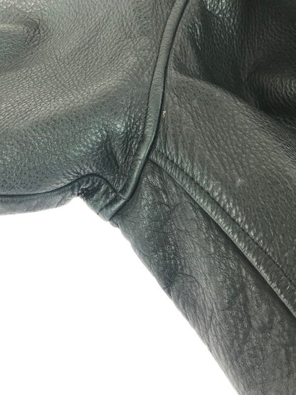 【現状渡し品】【メンズ】 SINGLE RIDER'S JACKET シングルライダースジャケット 140-251021-rt-05-tag サイズ：不明 カラー：ブラック 万代Net店