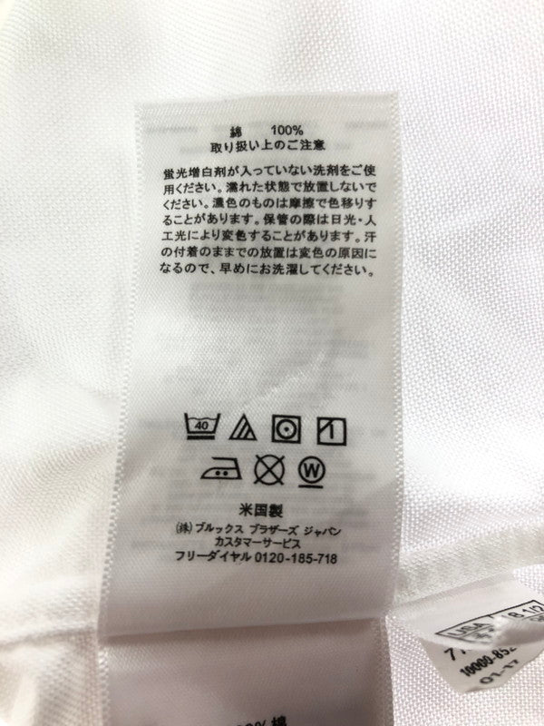 【中古品】【メンズ】 BROOKSBROTHERSブルックス ブラザーズ TRADITIONAL FIT BD SHIRT USA製 トラディショナル フィット シャツ 長袖シャツ 146-260516-rt-13-tagh サイズ：18 カラー：ホワイト 万代Net店