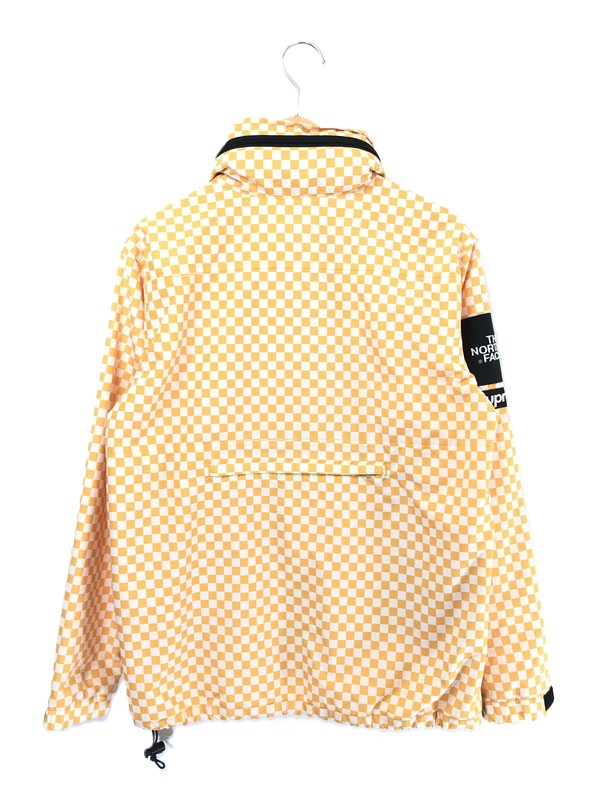 【中古品】【メンズ】 SUPREME x THE NORTH FACE ザ・ノース フェイス 11SS CHECKERED PULLOVER WINDBREAKER JACKET NP01110 ウィンドブレーカー 149-260701-rt-18-tag サイズ：S カラー：オレンジ 万代Net店