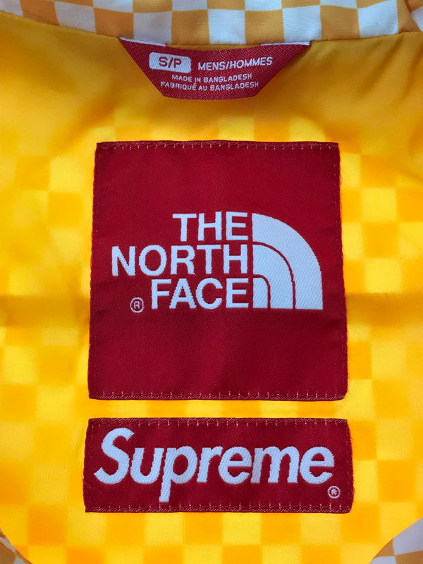 【中古品】【メンズ】 SUPREME x THE NORTH FACE ザ・ノース フェイス 11SS CHECKERED PULLOVER WINDBREAKER JACKET NP01110 ウィンドブレーカー 149-260701-rt-18-tag サイズ：S カラー：オレンジ 万代Net店