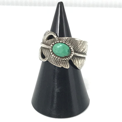 【現状渡し品】【メンズ】 SV925 TURQUOISE FEATHER RING ターコイズ フェザー リング 指輪 アクセサリー 191-260624-na-04-tagh カラー：シルバー 万代Net店