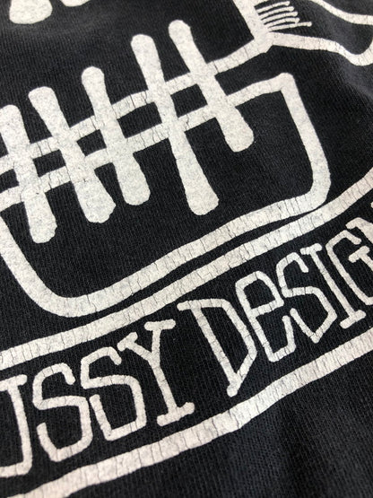 【現状渡し品】【メンズ】 STUSSY ステューシー SKULL WINGS PIG DYED TEE スカル ウィング Tシャツ 半袖Tシャツ 142-251022-na-01-tag サイズ：L カラー：ブラック 万代Net店