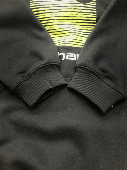 【中古品】【メンズ】 Carhartt カーハート LOGO PRINT HOODIE 105431BLK ロゴ プリント フーディー プルオーバーパーカー トップス 150-251021-yy-02-tag サイズ：M カラー：ブラック 万代Net店