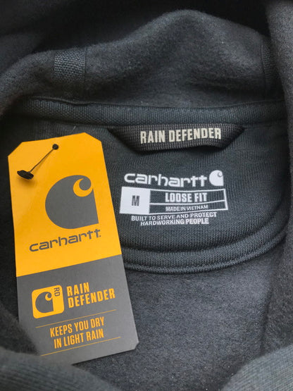 【中古品】【メンズ】 Carhartt カーハート LOGO PRINT HOODIE 105431BLK ロゴ プリント フーディー プルオーバーパーカー トップス 150-251021-yy-02-tag サイズ：M カラー：ブラック 万代Net店