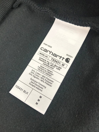 【中古品】【メンズ】 Carhartt カーハート LOGO PRINT HOODIE 105431BLK ロゴ プリント フーディー プルオーバーパーカー トップス 150-251021-yy-02-tag サイズ：M カラー：ブラック 万代Net店