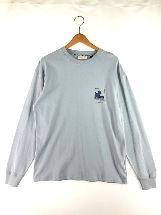 【中古品】【メンズ】 GRAPHIC PRINT L/S T-SHIRT 2H7-14320 グラフィック プリント ロングスリーブ Tシャツ 長袖 トップス 150-251021-yy-04-tag サイズ：M カラー：ブルー系 万代Net店