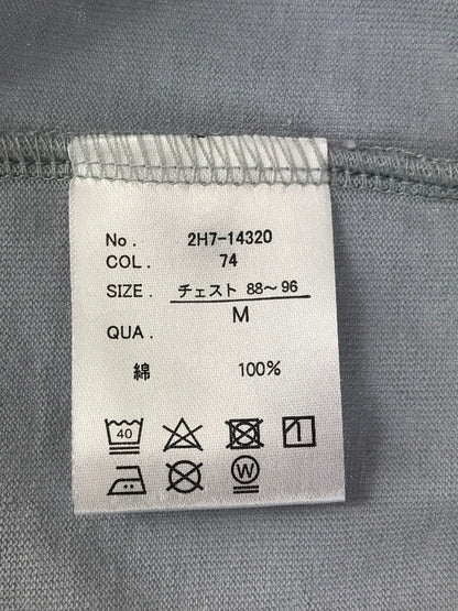 【中古品】【メンズ】 GRAPHIC PRINT L/S T-SHIRT 2H7-14320 グラフィック プリント ロングスリーブ Tシャツ 長袖 トップス 150-251021-yy-04-tag サイズ：M カラー：ブルー系 万代Net店
