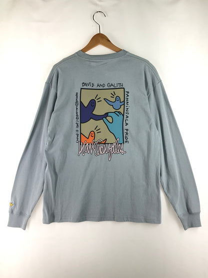 【中古品】【メンズ】 GRAPHIC PRINT L/S T-SHIRT 2H7-14320 グラフィック プリント ロングスリーブ Tシャツ 長袖 トップス 150-251021-yy-04-tag サイズ：M カラー：ブルー系 万代Net店