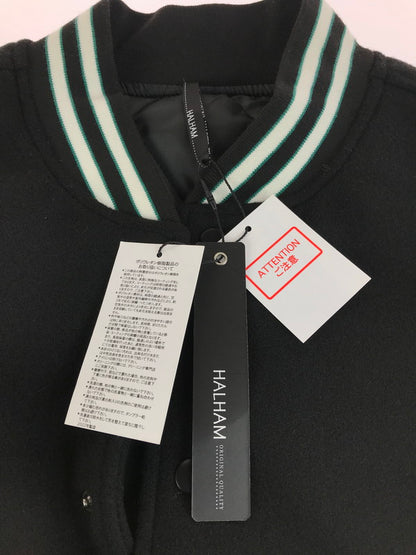 【中古品】【メンズ】 HALHAM ハルハム STADIUM JUMPER スタジアムジャンパー アウター 150-251021-yy-06-tag サイズ：M カラー：ブラック 万代Net店