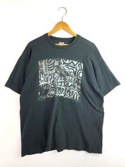 【中古品】【メンズ】 KEITH HARING キースへリング × ANNIE LEIBOVITZ アニーリーボヴィッツ 90'S ART TEE 90年代 アート Tシャツ 半袖Tシャツ 146-251022-na-03-tag サイズ：XL カラー：ブラック 万代Net店