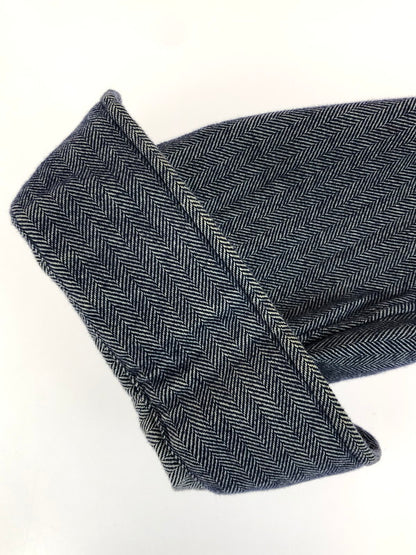 【中古品】【メンズ】 90'S MARLOWE HERRINGBONE L/S SHIRT 90年代 ヘリンボーン シャツ 長袖シャツ 146-251023-na-13-tag サイズ：XL カラー：ネイビー系 万代Net店