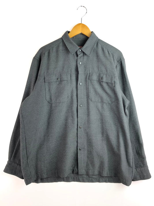 【中古品】【メンズ】 OLD STUSSY オールドステューシー 90'S L/S WORK SHIRT ワークシャツ 長袖シャツ USA製 赤タグ 142-251022-na-05-tag サイズ：L カラー：グレー 万代Net店