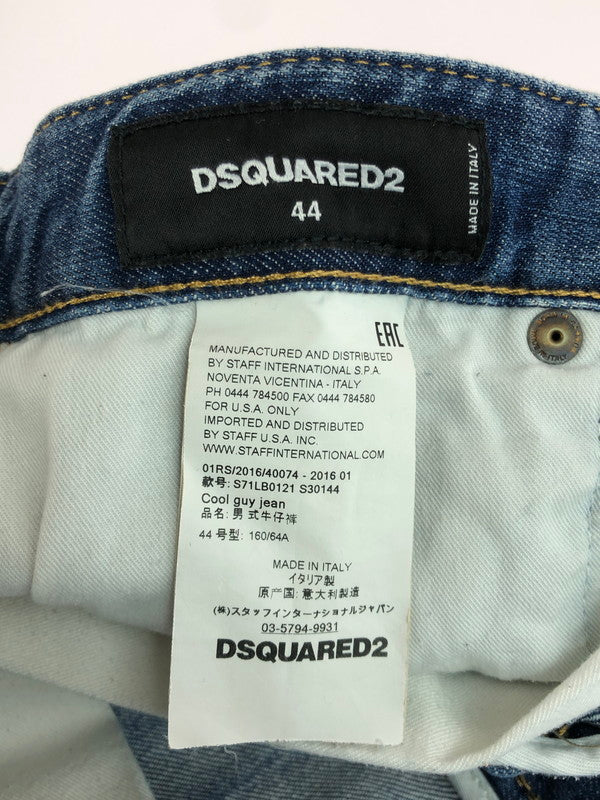 【中古品】【メンズ】 KRUSH DAMAGE PROCESSING SKINNY DENIM PANTS S71LB0121 S30144 ダメージ加工スキニーデニムパンツ 151-251025-rt-11-tag サイズ：44 カラー：インディゴ 万代Net店