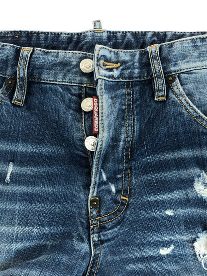 【中古品】【メンズ】 KRUSH DAMAGE PROCESSING SKINNY DENIM PANTS S71LB0121 S30144 ダメージ加工スキニーデニムパンツ 151-251025-rt-11-tag サイズ：44 カラー：インディゴ 万代Net店