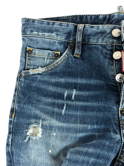 【中古品】【メンズ】 KRUSH DAMAGE PROCESSING SKINNY DENIM PANTS S71LB0121 S30144 ダメージ加工スキニーデニムパンツ 151-251025-rt-11-tag サイズ：44 カラー：インディゴ 万代Net店