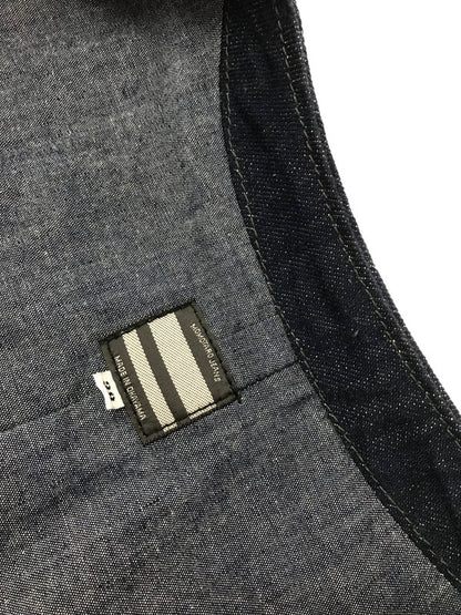 【中古品】【メンズ】 MOMOTARO JEANS 桃太郎ジーンズ DENIM WORK VEST デニム ワークベスト 145-260523-na-03-tagh サイズ：38 カラー：インディゴ 万代Net店