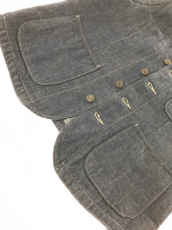【中古品】【メンズ】 MOMOTARO JEANS 桃太郎ジーンズ DENIM WORK VEST デニム ワークベスト 145-260523-na-03-tagh サイズ：38 カラー：インディゴ 万代Net店