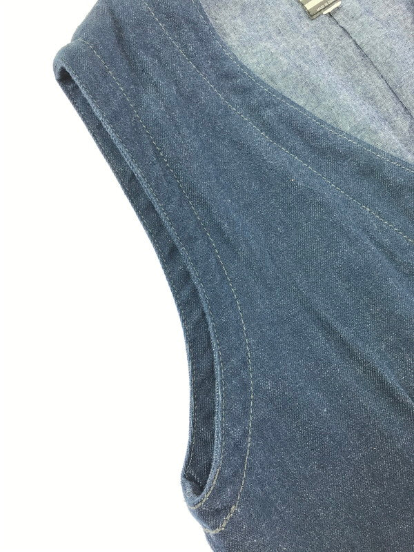 【中古品】【メンズ】 MOMOTARO JEANS 桃太郎ジーンズ DENIM WORK VEST デニム ワークベスト 145-260523-na-03-tagh サイズ：38 カラー：インディゴ 万代Net店