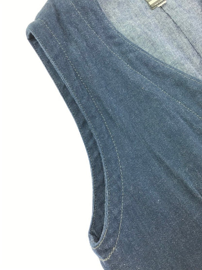 【中古品】【メンズ】 MOMOTARO JEANS 桃太郎ジーンズ DENIM WORK VEST デニム ワークベスト 145-260523-na-03-tagh サイズ：38 カラー：インディゴ 万代Net店
