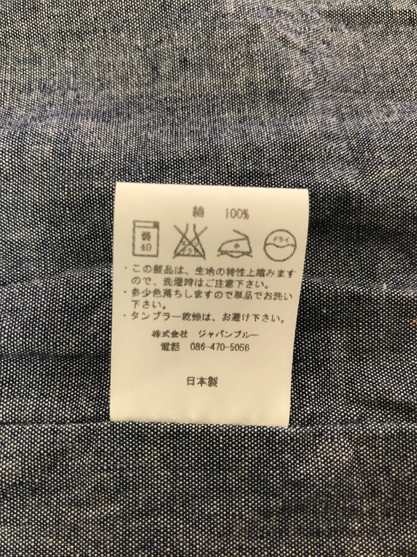 【中古品】【メンズ】 MOMOTARO JEANS 桃太郎ジーンズ DENIM WORK VEST デニム ワークベスト 145-260523-na-03-tagh サイズ：38 カラー：インディゴ 万代Net店