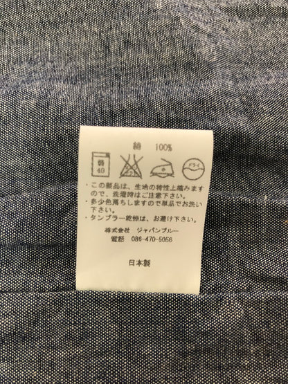 【中古品】【メンズ】 MOMOTARO JEANS 桃太郎ジーンズ DENIM WORK VEST デニム ワークベスト 145-260523-na-03-tagh サイズ：38 カラー：インディゴ 万代Net店