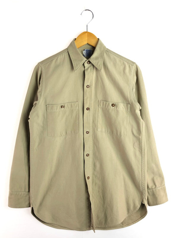 【現状渡し品】【メンズ】 HERCULES ヘラクレス 50-60's WORK SHIRT 50～60年代 ワークシャツ 長袖シャツ ヴィンテージ 146-251022-rt-06-tag サイズ：不明 カラー：ベージュ 万代Net店