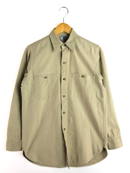 【現状渡し品】【メンズ】 HERCULES ヘラクレス 50-60's WORK SHIRT 50～60年代 ワークシャツ 長袖シャツ ヴィンテージ 146-251022-rt-06-tag サイズ：不明 カラー：ベージュ 万代Net店