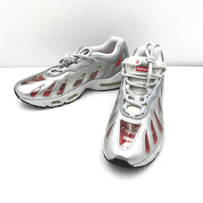 【中古品】【メンズ】 NIKE ナイキ × SUPREME シュプリーム コラボ AIR MAX96 CV7652-001 エアマックス96 スニーカー 靴 160-251026-rt-04-tag サイズ：27cm US 9 カラー：METALLIC SILVER 万代Net店