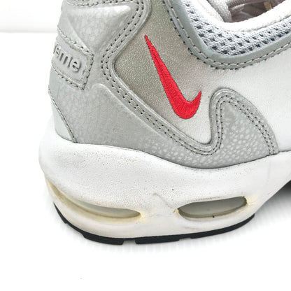 【中古品】【メンズ】 NIKE ナイキ × SUPREME シュプリーム コラボ AIR MAX96 CV7652-001 エアマックス96 スニーカー 靴 160-251026-rt-04-tag サイズ：27cm US 9 カラー：METALLIC SILVER 万代Net店