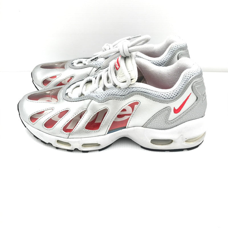 【中古品】【メンズ】 NIKE ナイキ × SUPREME シュプリーム コラボ AIR MAX96 CV7652-001 エアマックス96 スニーカー 靴 160-251026-rt-04-tag サイズ：27cm US 9 カラー：METALLIC SILVER 万代Net店