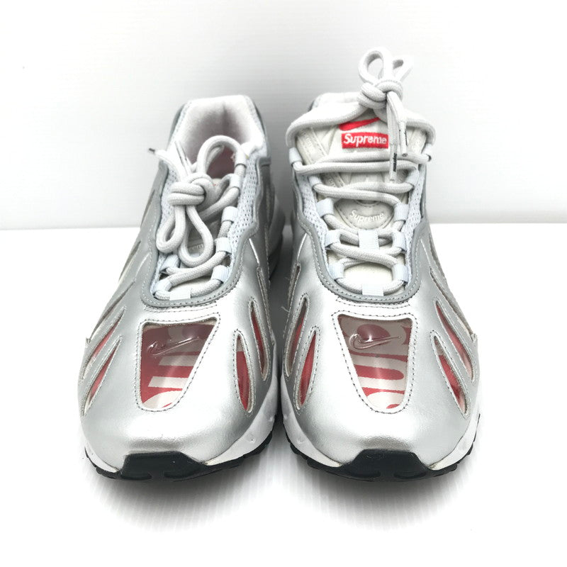 【中古品】【メンズ】 NIKE ナイキ × SUPREME シュプリーム コラボ AIR MAX96 CV7652-001 エアマックス96 スニーカー 靴 160-251026-rt-04-tag サイズ：27cm US 9 カラー：METALLIC SILVER 万代Net店