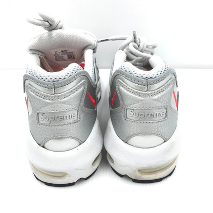 【中古品】【メンズ】 NIKE ナイキ × SUPREME シュプリーム コラボ AIR MAX96 CV7652-001 エアマックス96 スニーカー 靴 160-251026-rt-04-tag サイズ：27cm US 9 カラー：METALLIC SILVER 万代Net店