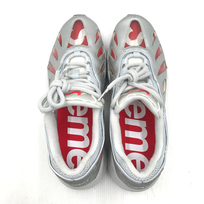 【中古品】【メンズ】 NIKE ナイキ × SUPREME シュプリーム コラボ AIR MAX96 CV7652-001 エアマックス96 スニーカー 靴 160-251026-rt-04-tag サイズ：27cm US 9 カラー：METALLIC SILVER 万代Net店