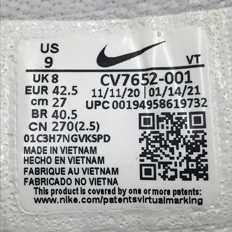 【中古品】【メンズ】 NIKE ナイキ × SUPREME シュプリーム コラボ AIR MAX96 CV7652-001 エアマックス96 スニーカー 靴 160-251026-rt-04-tag サイズ：27cm US 9 カラー：METALLIC SILVER 万代Net店