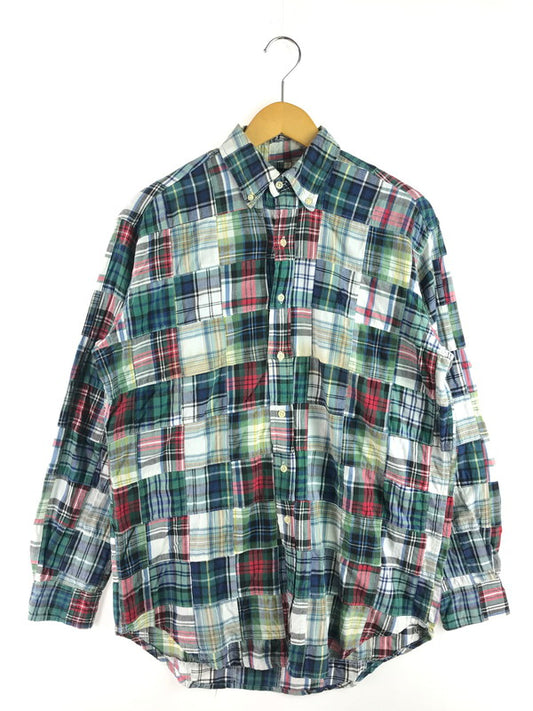 【中古品】【メンズ】 RALPH LAUREN ラルフローレン 90'S PATCH WORK LS SHIRT 90年代 パッチワーク シャツ 長袖シャツ 146-251115-na-03-tag サイズ：S カラー：マルチカラー 万代Net店