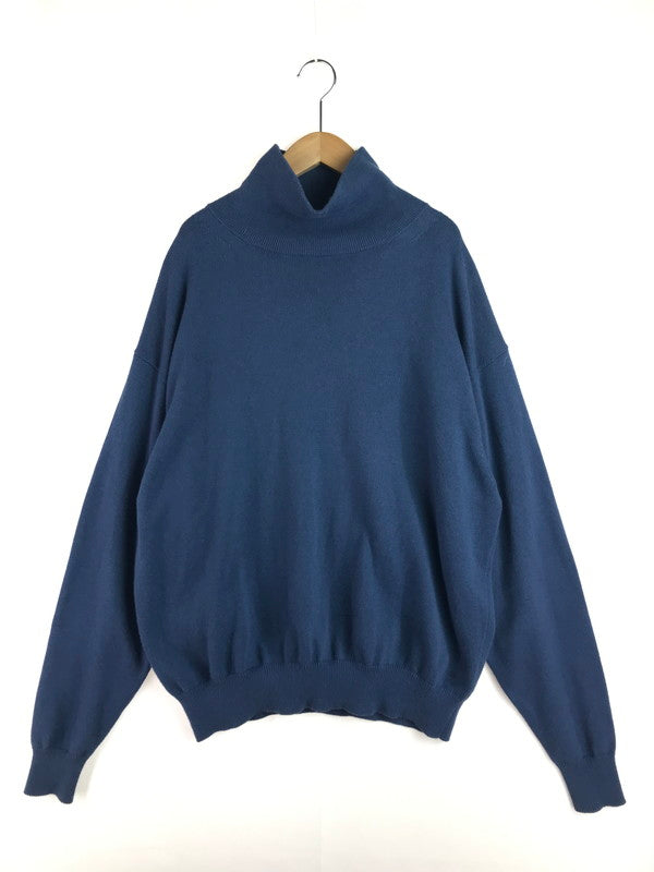 【中古品】【メンズ】 TURTLENECK KNIT SWEATHER 2203-008 タートルネック ニット セーター 140-251230-na-08-tag サイズ：2 カラー：ブルー 万代Net店