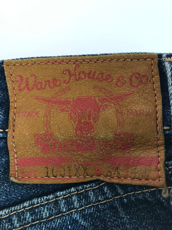 【現状渡し品】【メンズ】 WAREHOUSE ウエアハウス BUTTON FLY DENIM PANTS LOT.1001XX ボタンフライ デニムパンツ ジーンズ ボトムス 156-251102-rt-09-tag サイズ：W34 カラー：インディゴ 万代Net店