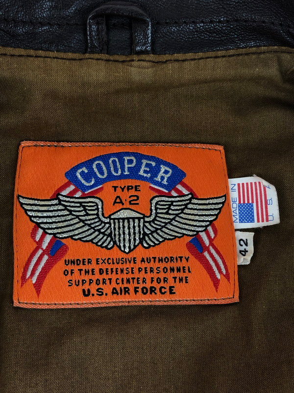 【中古品】【メンズ】 COOPER クーパー 80～90's A-2 FLIGHT JACKET LOT.0051 80～90年代 A-2 フライトジャケット アウター 146-251103-rt-03-tag サイズ：42 カラー：ブラウン 万代Net店